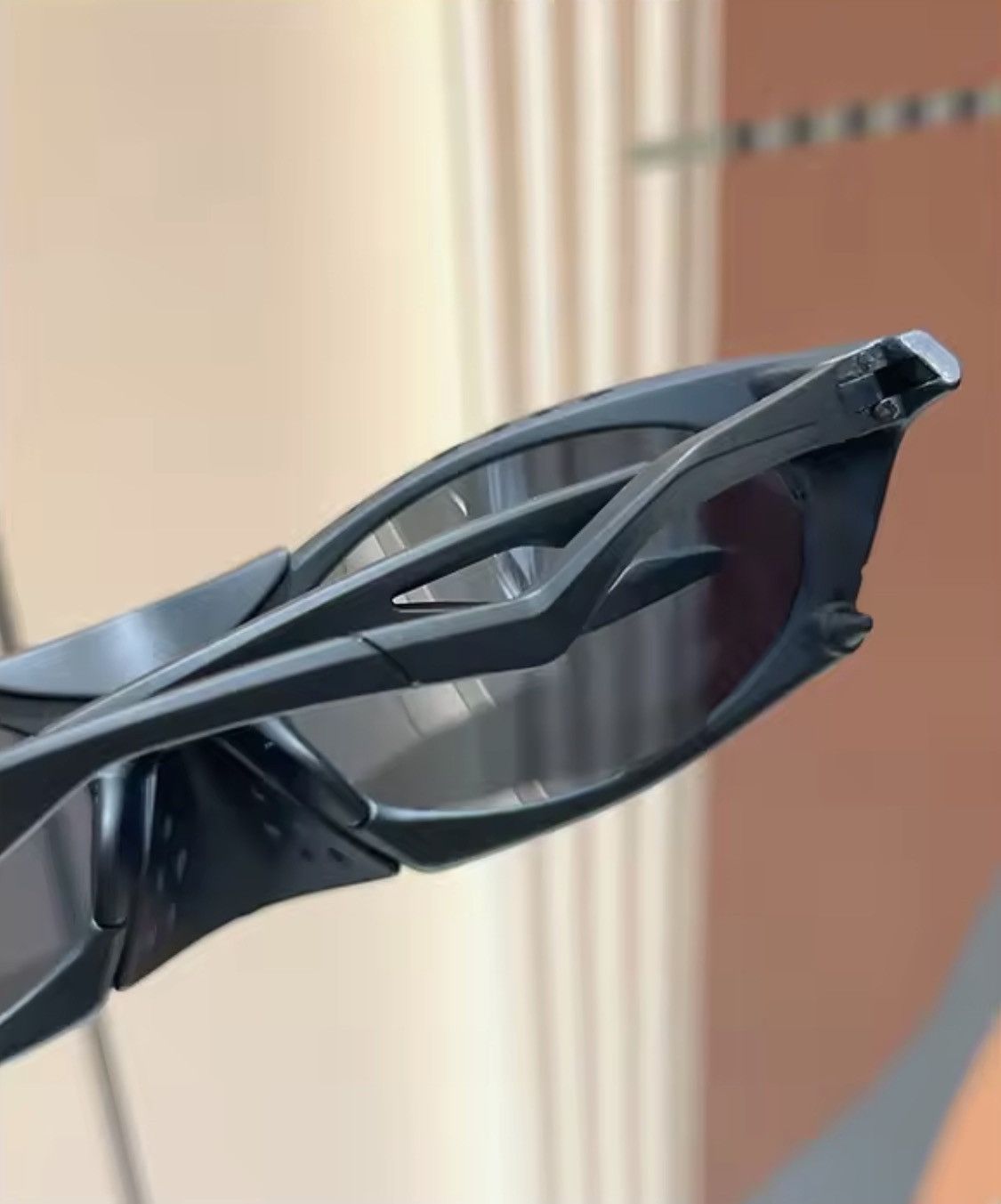 Other Men Women Wraparound Sunglasses Shield Sport UV400 Black Y2K Size ONE SIZE - 5 Thumbnail