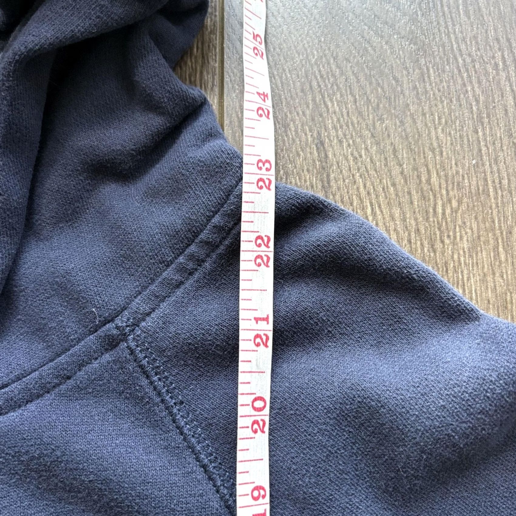 Abercrombie & Fitch Abercrombie & Fitch Hoodie Womens Large Blue Pullover Fleece Sweatshirt Y2K Graphic Print Hooded Raglan Pocket Crew Neck Sweatshirt Size L / US 10 / IT 46 - 7 Thumbnail