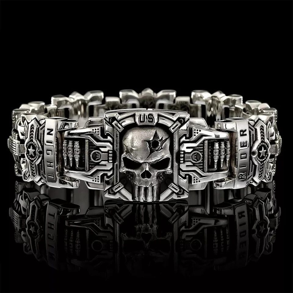 Jewelry × Vintage Vintage Domineering Skull Bracelets Size ONE SIZE - 5 Thumbnail