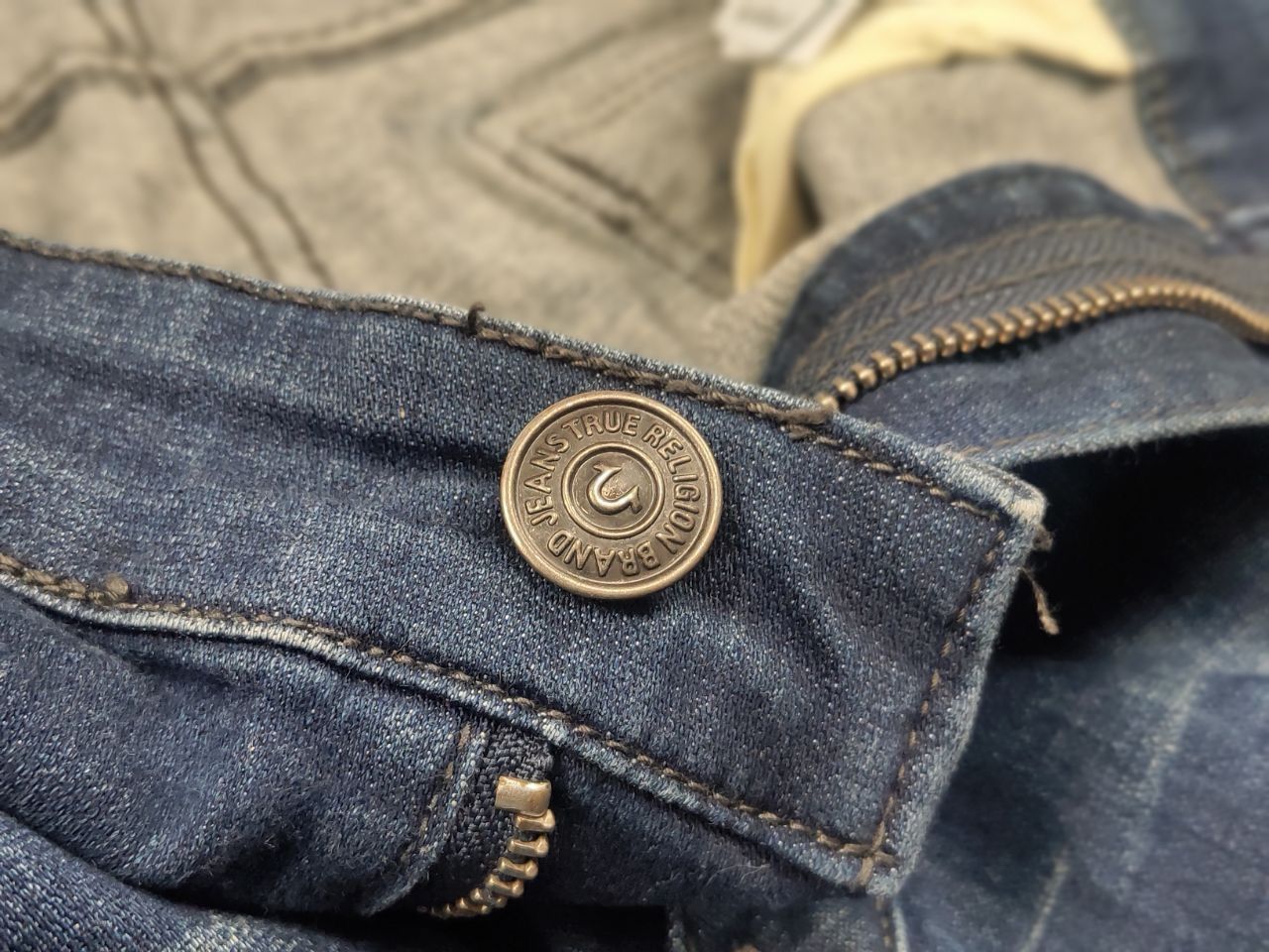 True Religion Vintage True Religion USA Mick Zipper Denim Jeans Y2K Style Size US 36 / EU 52 - 12 Thumbnail