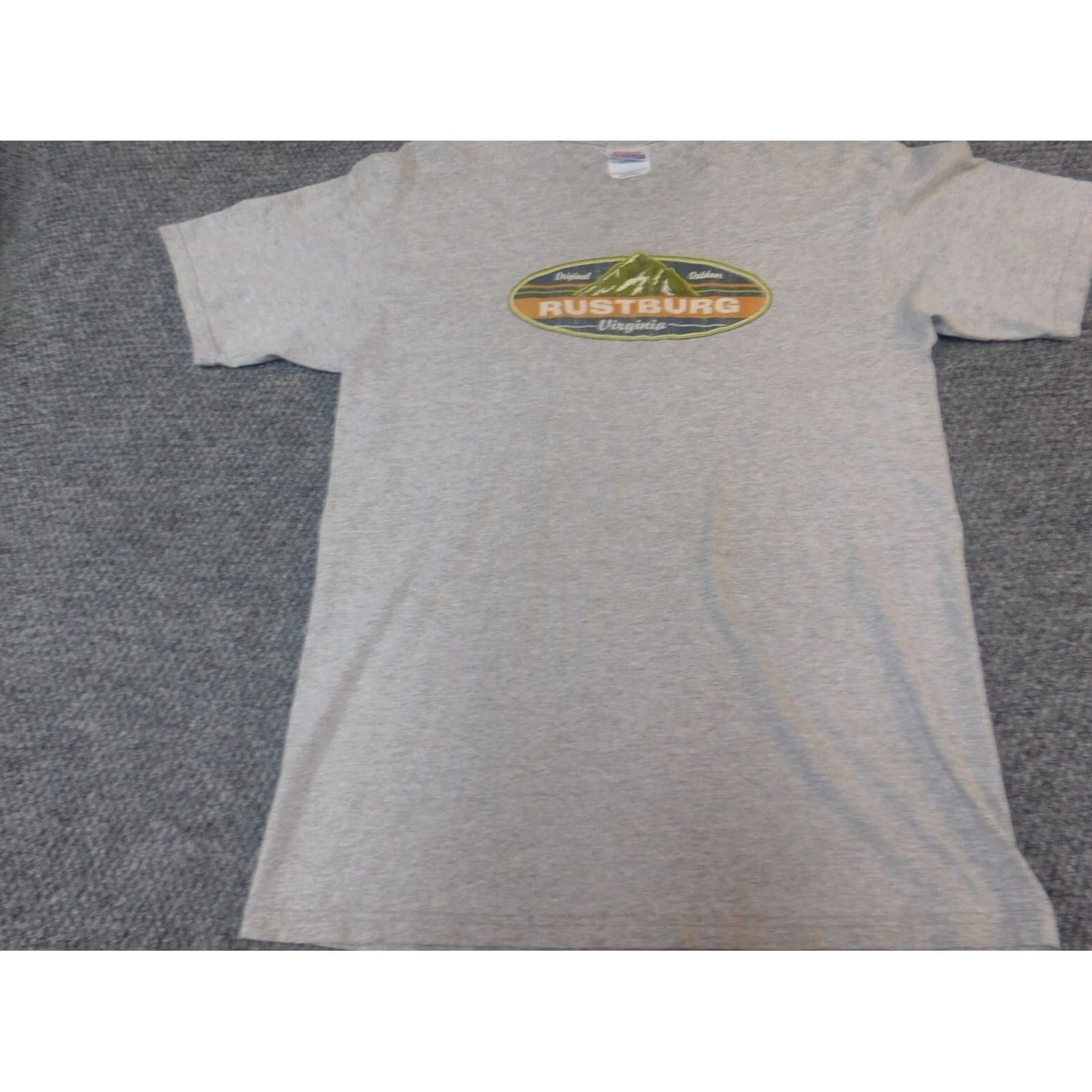 Hanes Hanes Men T-Shirt M Gray Crew Neck Short Sleeve Logo American Beach Cotton Knit Vintage: No Size US M / EU 48-50 / 2 - 3 Thumbnail