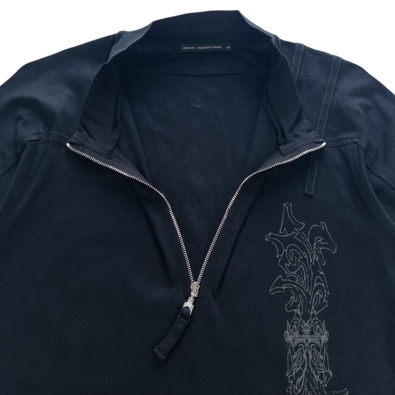 Marithe + Francois Girbaud Vintage Marithe + Francois Girbaud Zip Up T Shirt Size M Size US M / EU 48-50 / 2 - 6 Thumbnail
