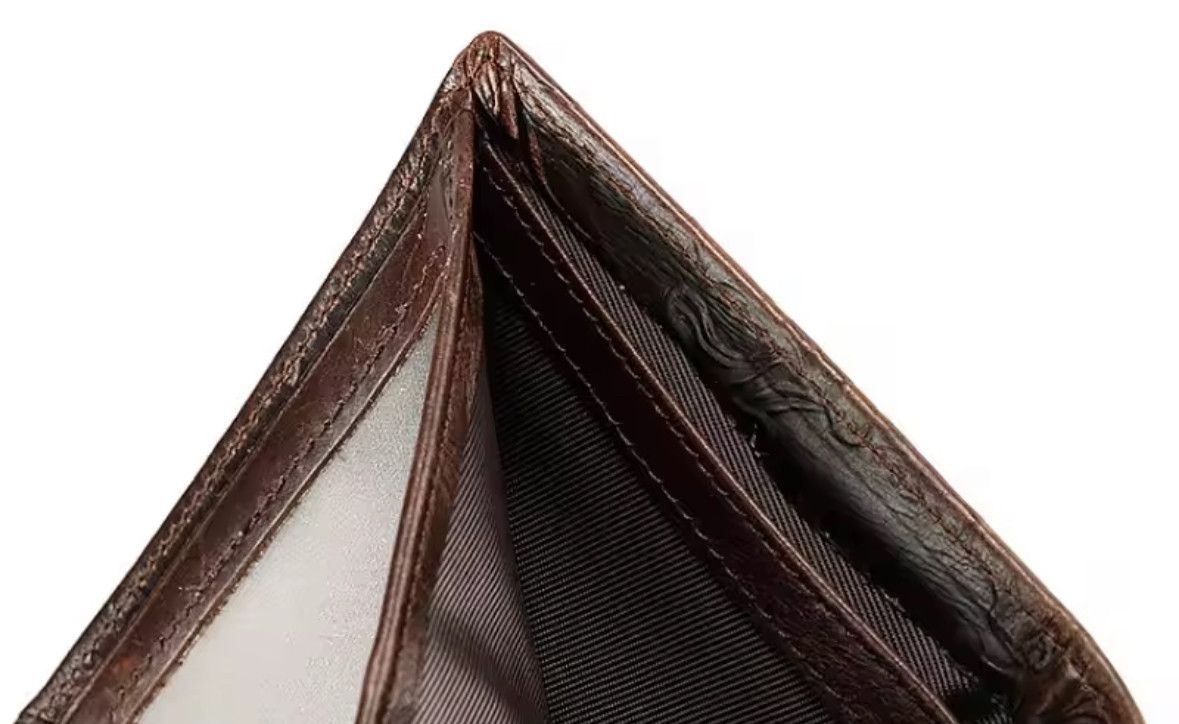 Vintage High Quality Leather Short Wallet 3D Dragon Card Wallet Size ONE SIZE - 5 Thumbnail