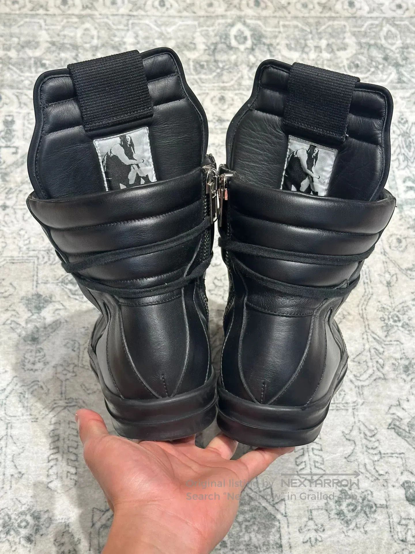 Rick Owens Rick Owens Inverted Triangle Black Leather. Size US 8 / EU 41 - 6 Thumbnail