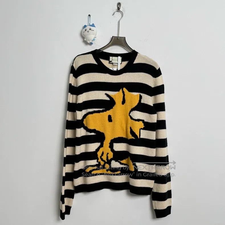 Gucci Gucci Black and white colour-blocked striped Snoopy printe Size US L / EU 52-54 / 3 - 1 Thumbnail