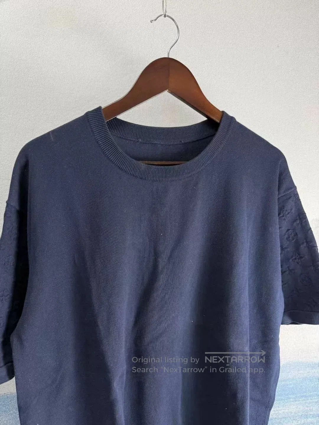 Louis Vuitton Louis Vuitton Dark Blue Arm Print Knit XXL. Size US XXL / EU 58 / 5 - 2 Thumbnail