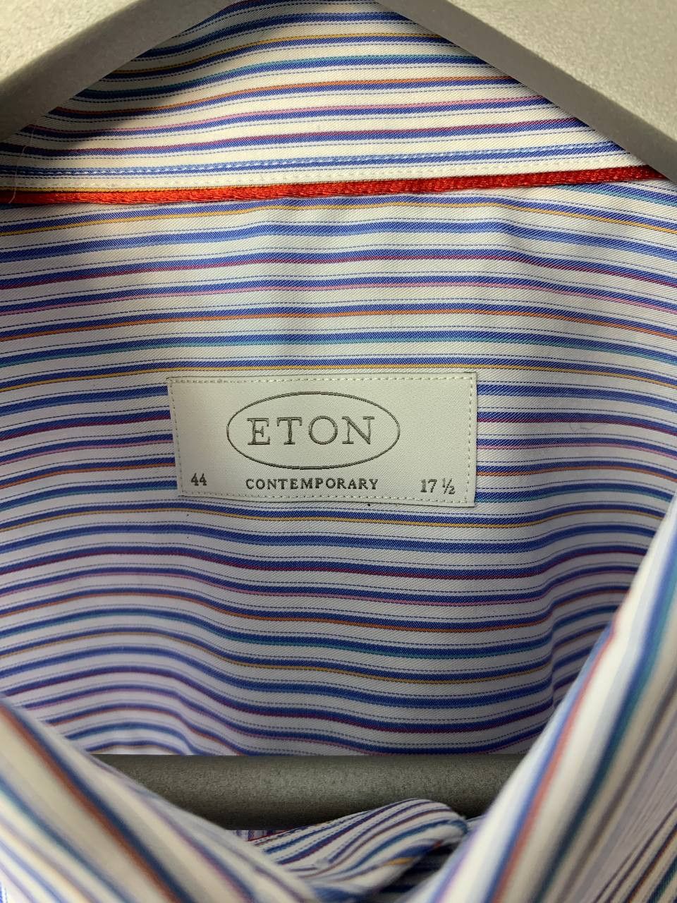 Eton ETON Contemporary Striped Shirt Multicolor Buttons Luxury Size US XL / EU 56 / 4 - 11 Thumbnail