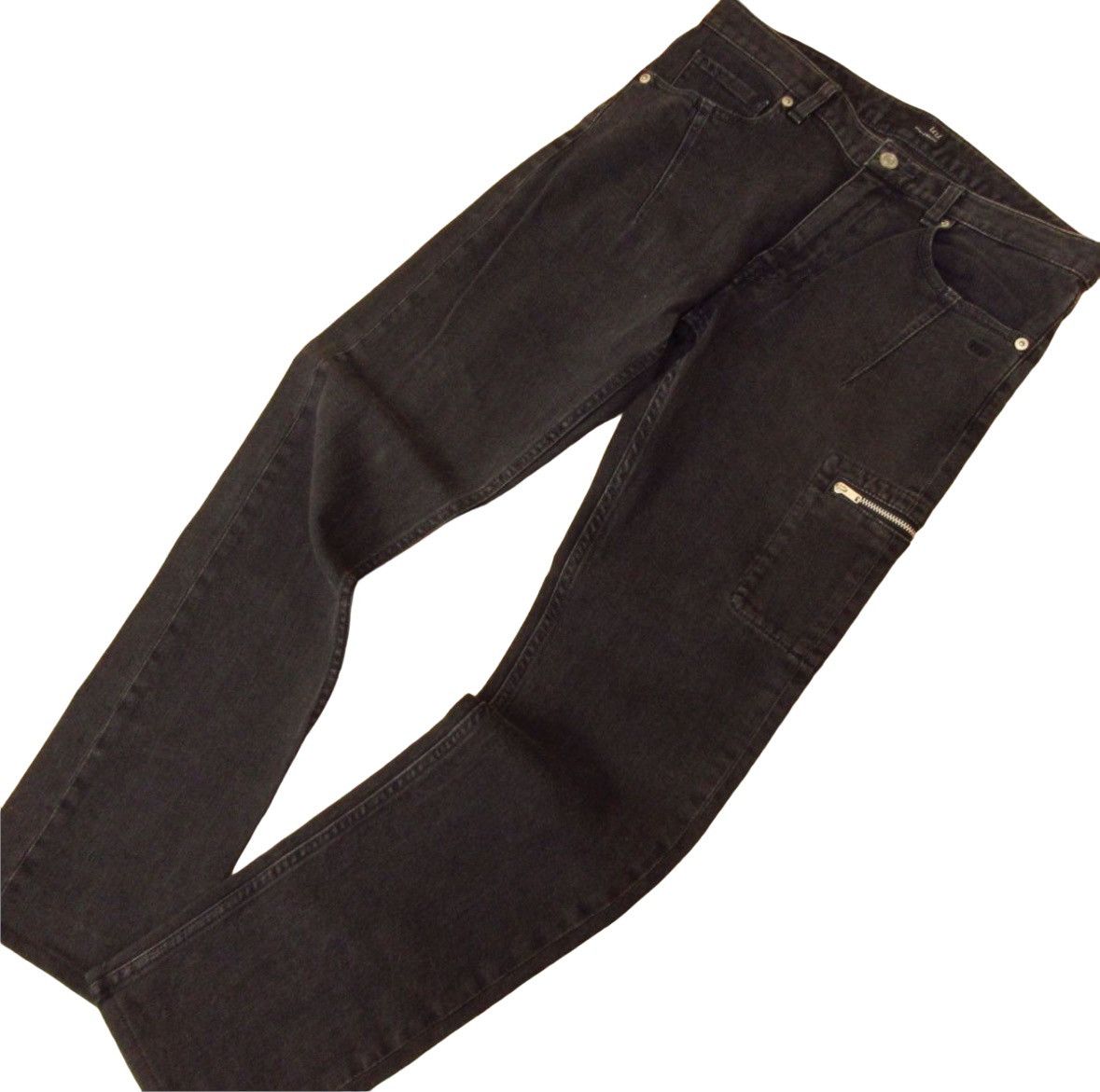 image of Undercover x Uniqlo Zipper Cargo Denim in Black, Men's (Size 29)