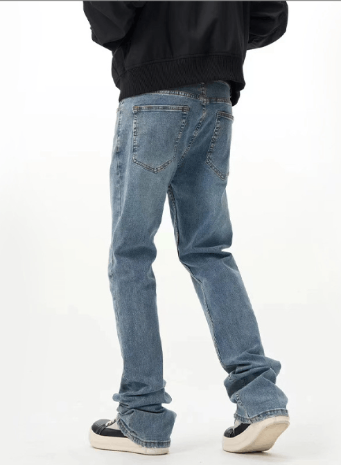 Japanese Brand × Jean Classic distressed washed straight-leg jeans Size US 32 / EU 48 - 3 Thumbnail