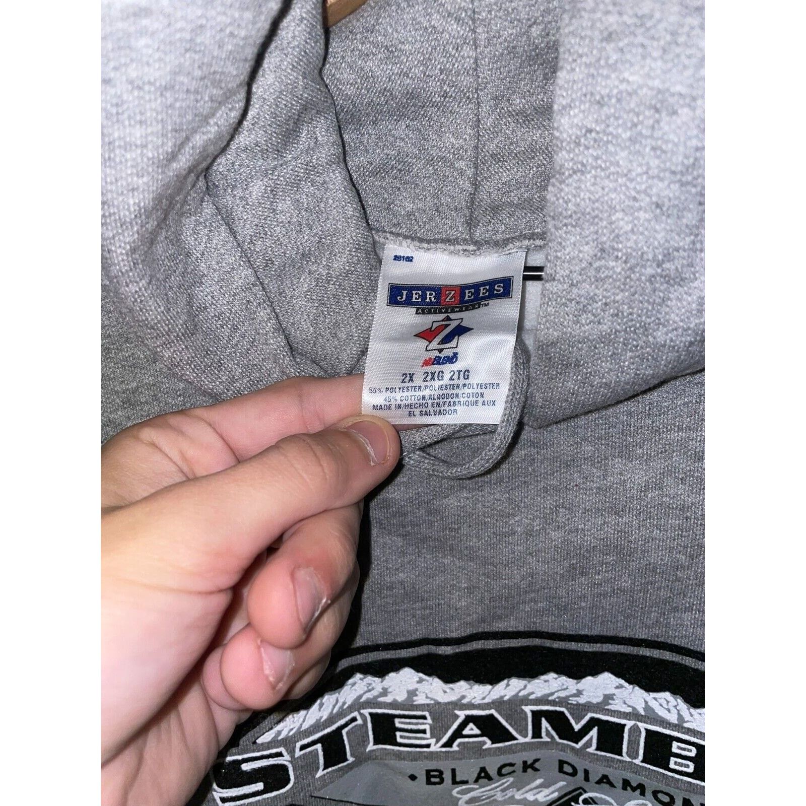 Jerzees Vintage Ski Hoodie Jerzees Steamboat Black Diamonds 90s VTG Size US XXL / EU 58 / 5 - 9 Thumbnail