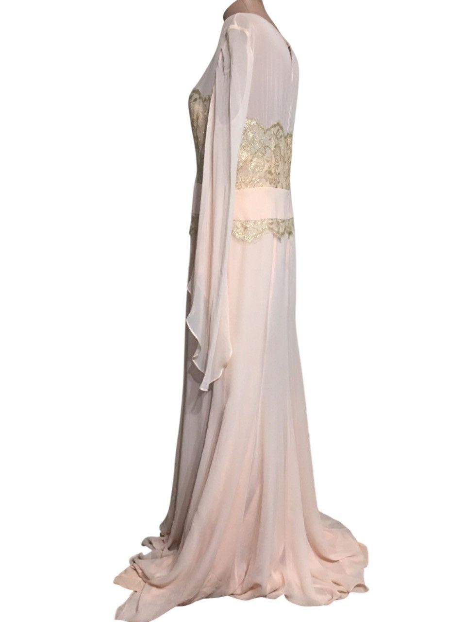 Escada ESCADA Couture Silk Evening Maxi Dress Wedding Size EU 42 Size M / US 6-8 / IT 42-44 - 4 Thumbnail