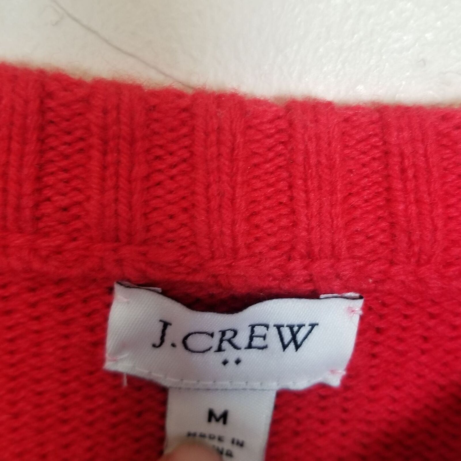 J.Crew J. Crew Womens Lambswool Pointelle Cable Knit Sweater Size M Size M / US 6-8 / IT 42-44 - 7 Thumbnail