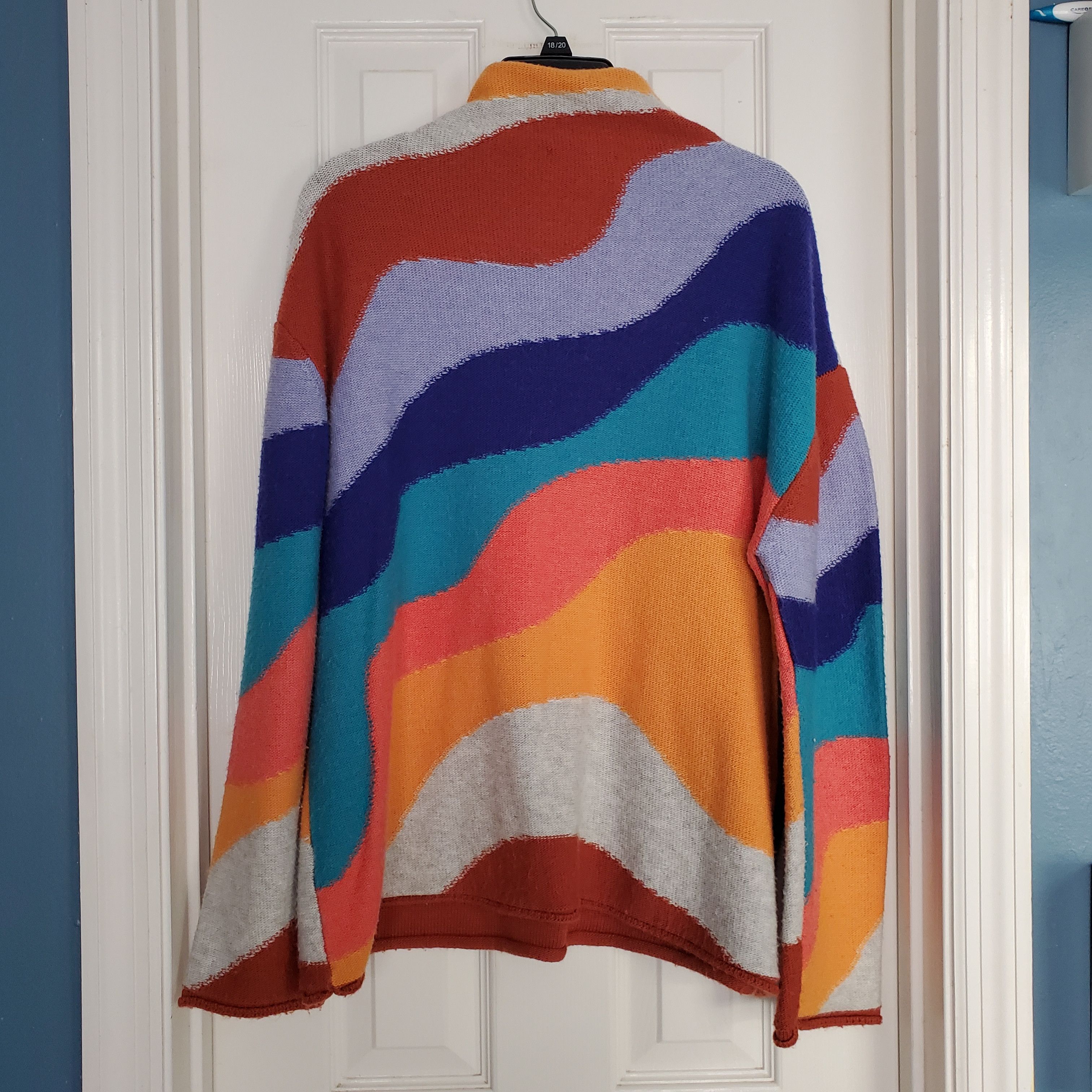 Other KERISMA Artsy Wave Colorblock Mock Neck Sweater M/L Angora Size M / US 6-8 / IT 42-44 - 3 Thumbnail