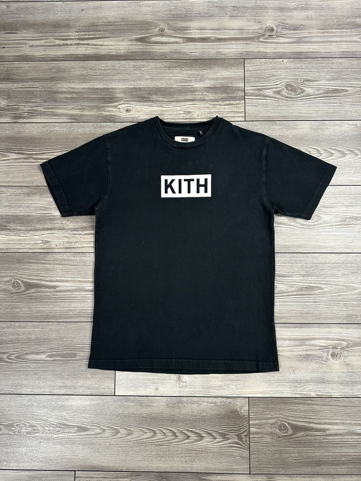 Kith Building Block Box Logo XL Black T-Shirt NWOT Raised Puff Print RARE top