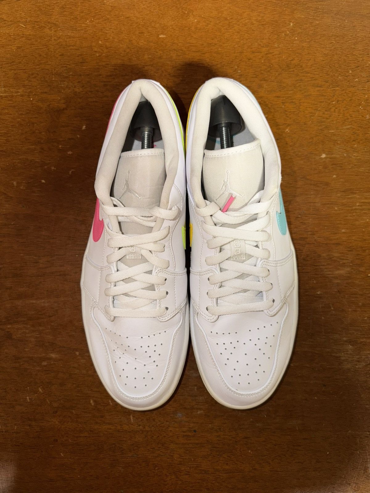 Nike Air Jordan 1 Low White Multi-Color size 13 Size US 13 / EU 46 - 3 Thumbnail