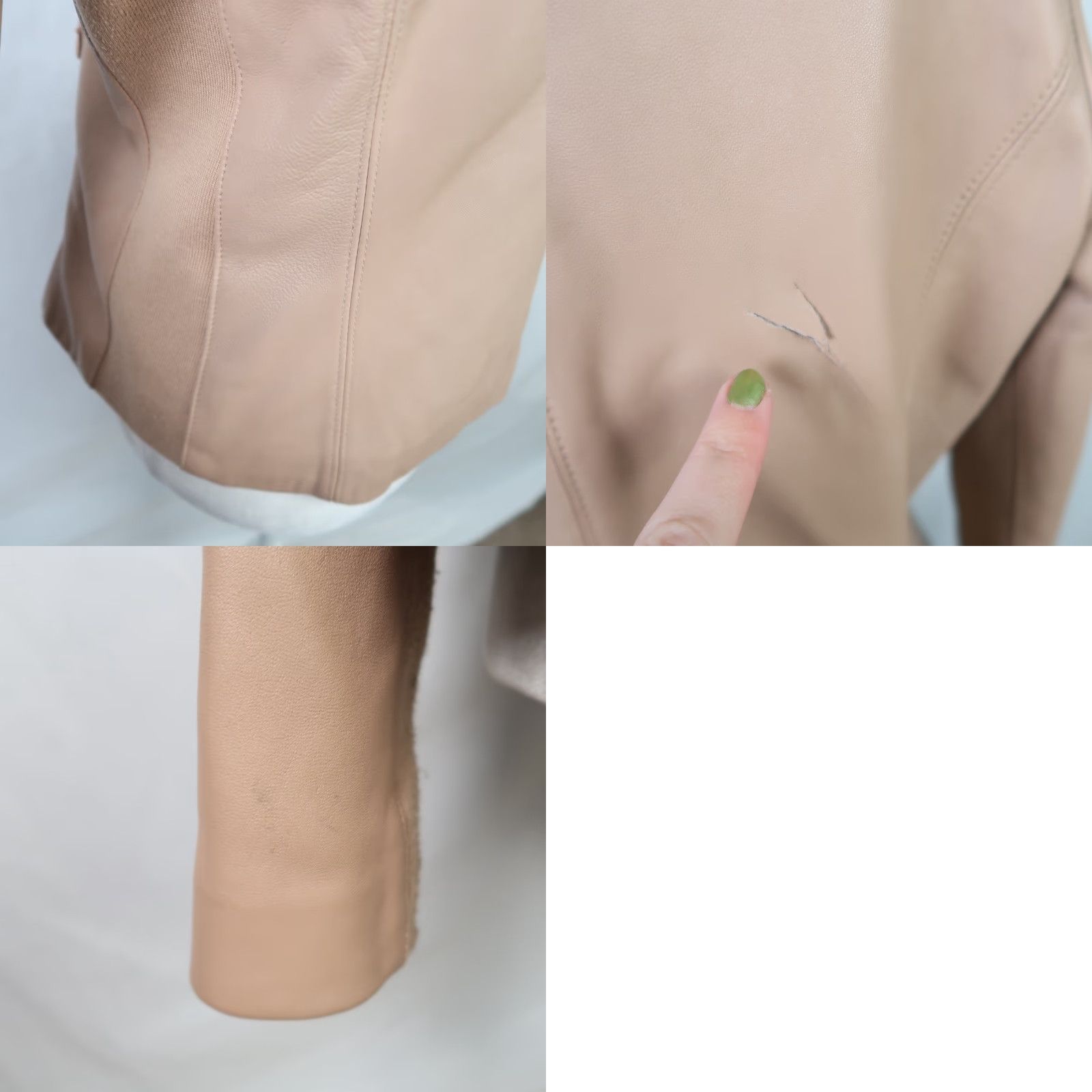 Vintage Wilsons Leather Moto Jacket Tan Leather Zip Front Small Womens Jacket Short Casual Fall Spring zip front moto jacket tan leather small womens Size S / US 4 / IT 40 - 8 Thumbnail