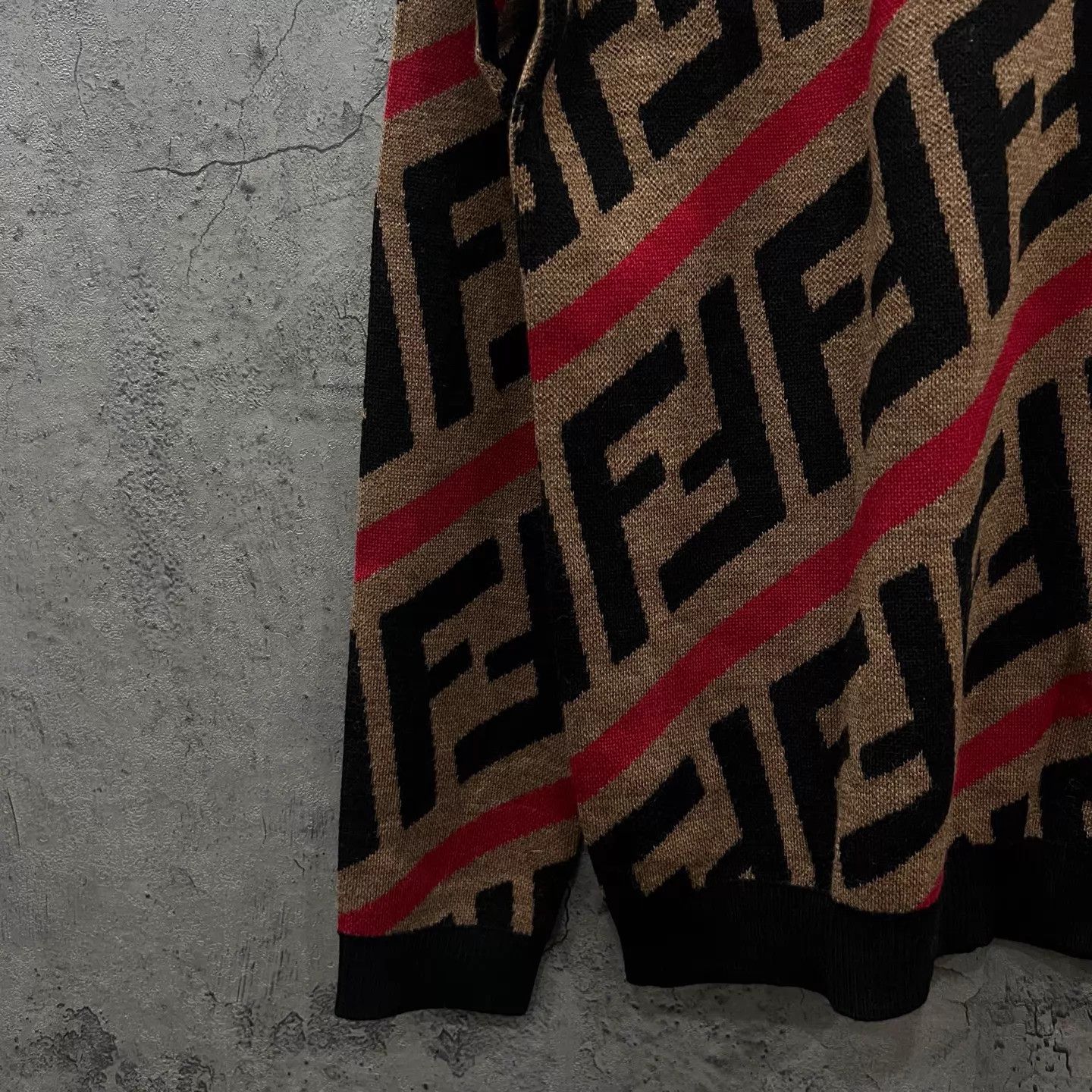 Fendi FENDI All-Over Baguette Logo Knit Sweater 46 New Size US S / EU 44-46 / 1 - 2 Thumbnail