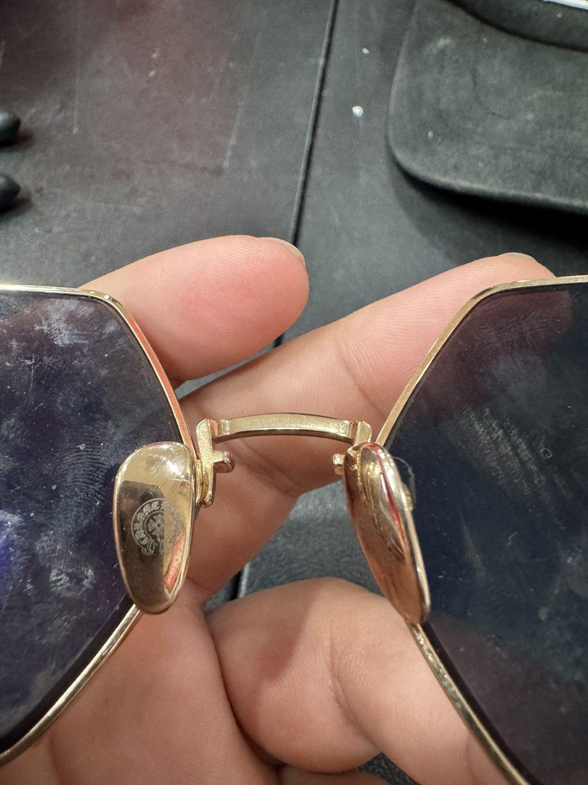 Chrome Hearts Chrome Heart Bella Gold frame Hexagon glasses “ Baby Bitch” Size ONE SIZE - 4 Thumbnail