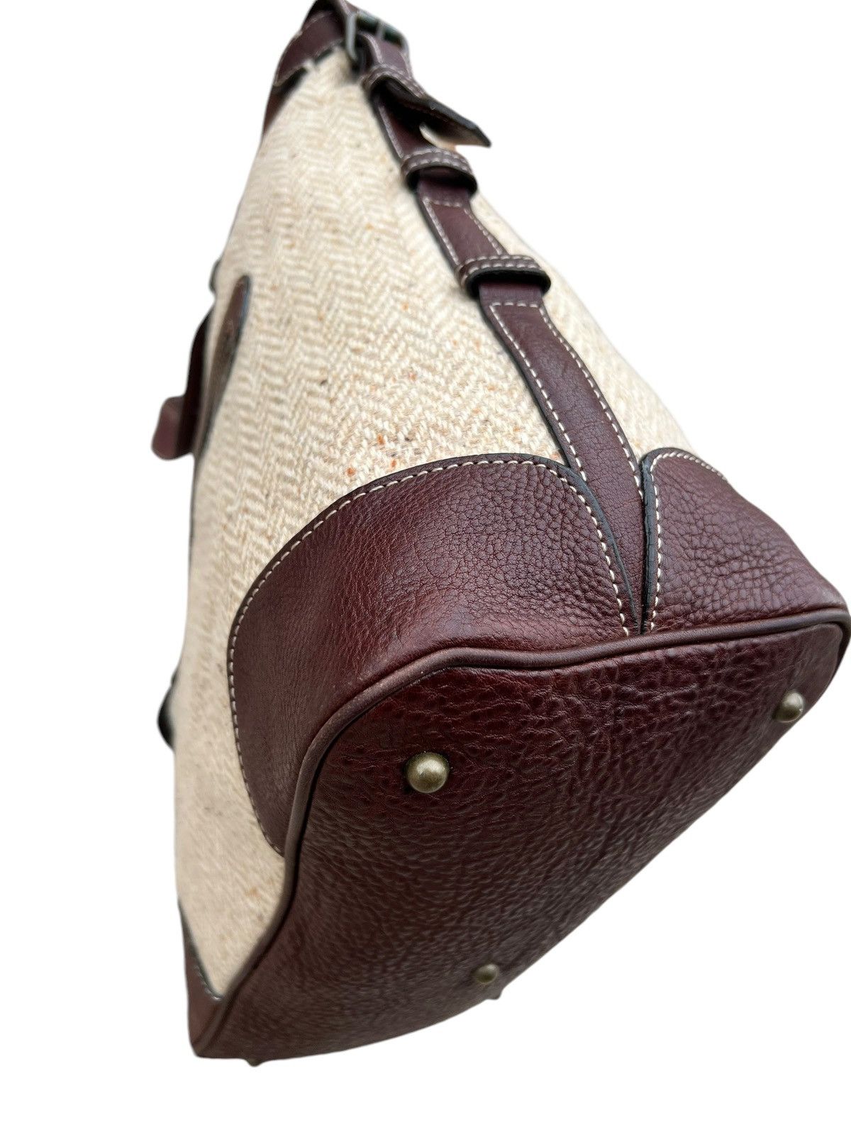 Leather Vintage Tsuchiya Kaban Leather HBT Wool Bag Size ONE SIZE - 17 Thumbnail