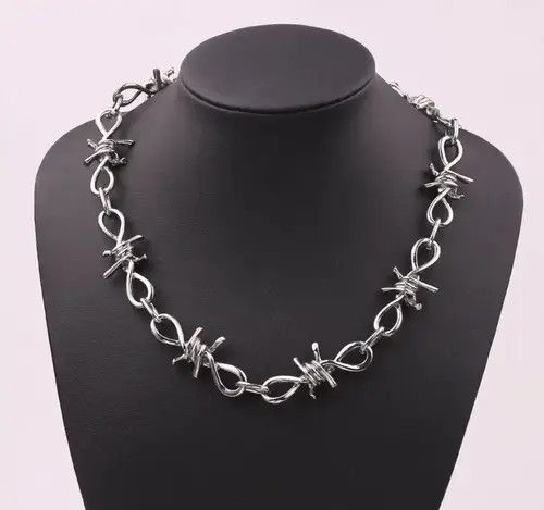 Other Barbed wire thorns punk choker necklace Size ONE SIZE - 5 Thumbnail