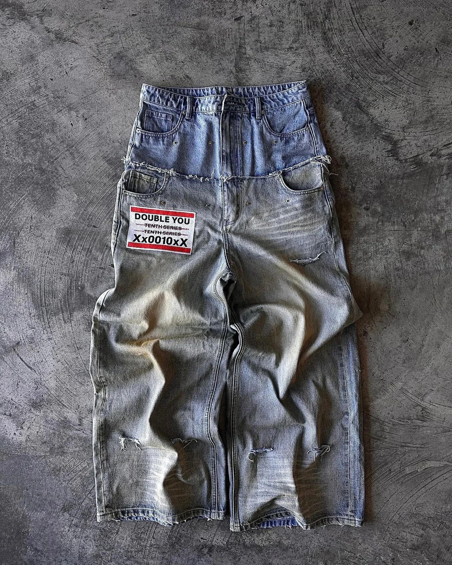 Japanese Brand × Vintage Double Stitching Washed Baggy Jeans Size US 32 / EU 48 - 1 Thumbnail