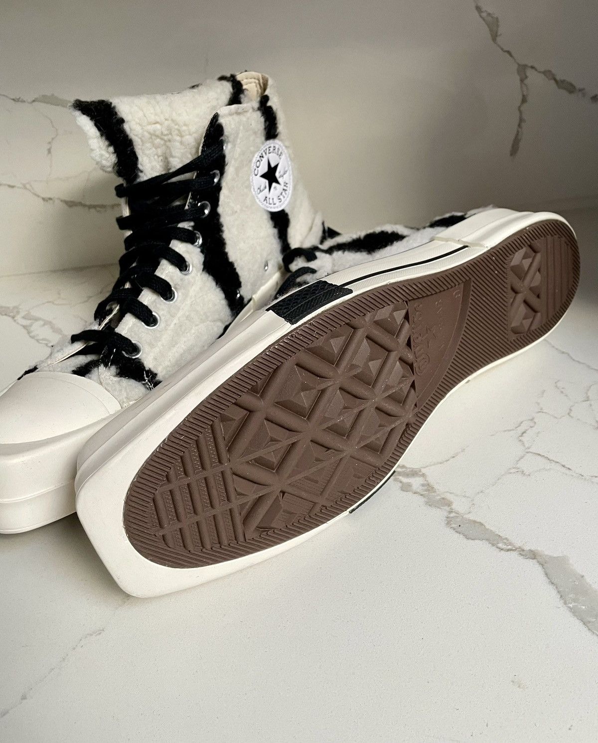Converse × Rick Owens Drkshdw Rick Owens DRKSHDW Converse TURBODRK Hi Top New Size 10 Size US 9.5 / EU 42-43 - 6 Thumbnail