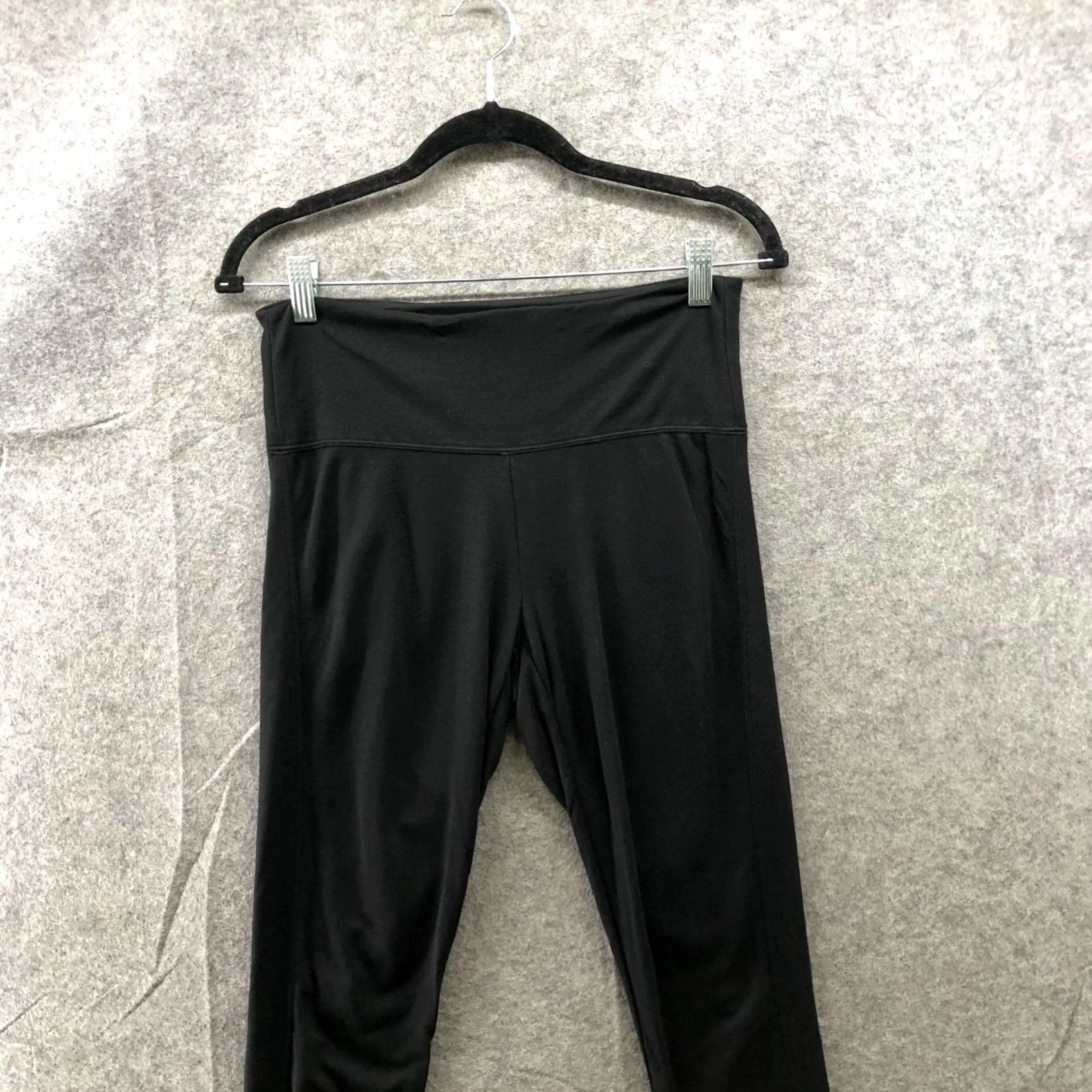 White House Black Market White House Black Market High Rise Leggings Womens S Black Jersey Knit Lounge Leggings Size S / US 4 / IT 40 - 3 Thumbnail