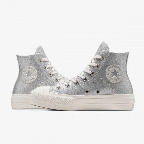 Converse Converse Chuck Taylor All Star Move Glitter (Silver) Size US 9 / IT 39 - 8 Thumbnail