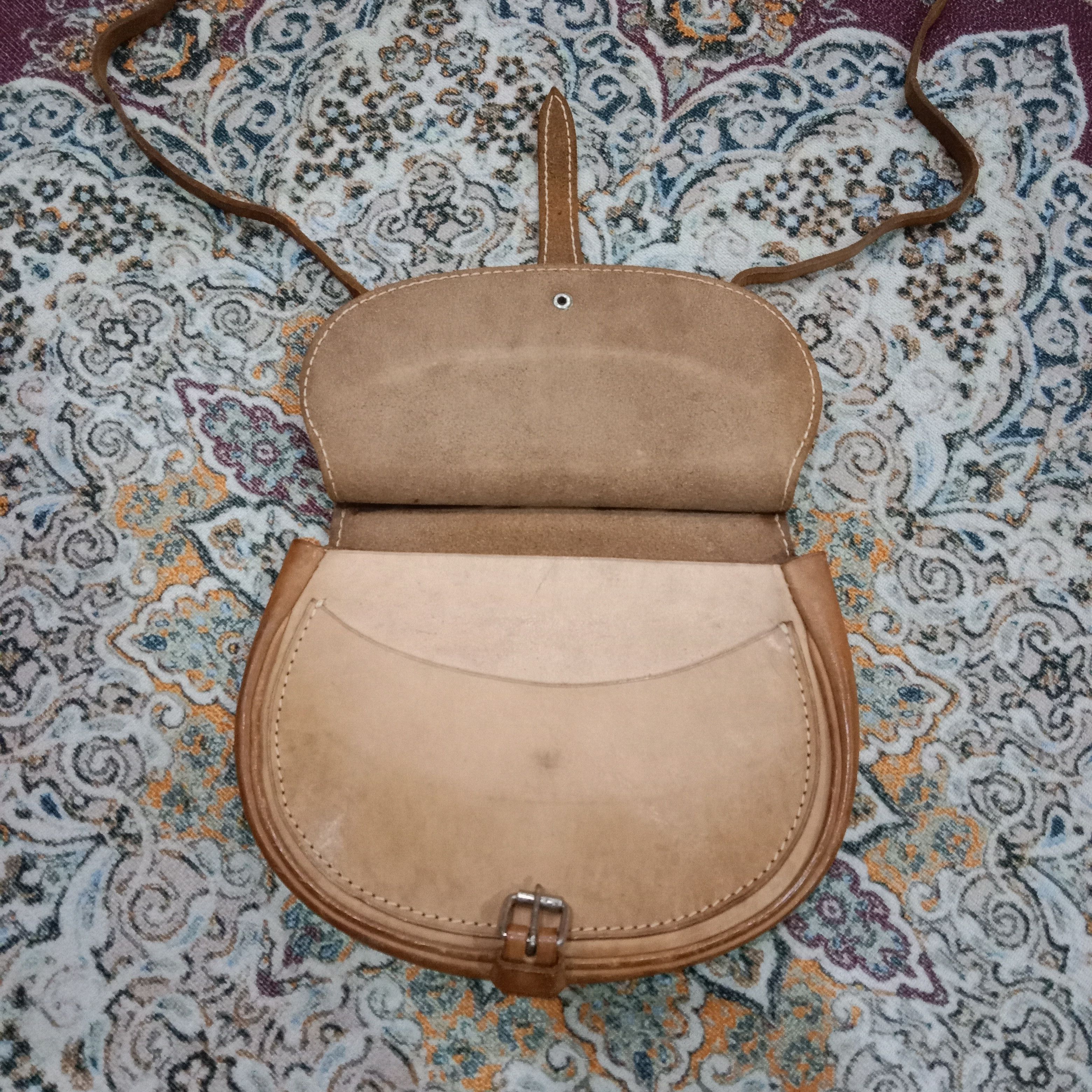 Genuine Leather Vintage Genuine Leather Mini Saddle Crossbody Bag Size ONE SIZE - 8 Thumbnail