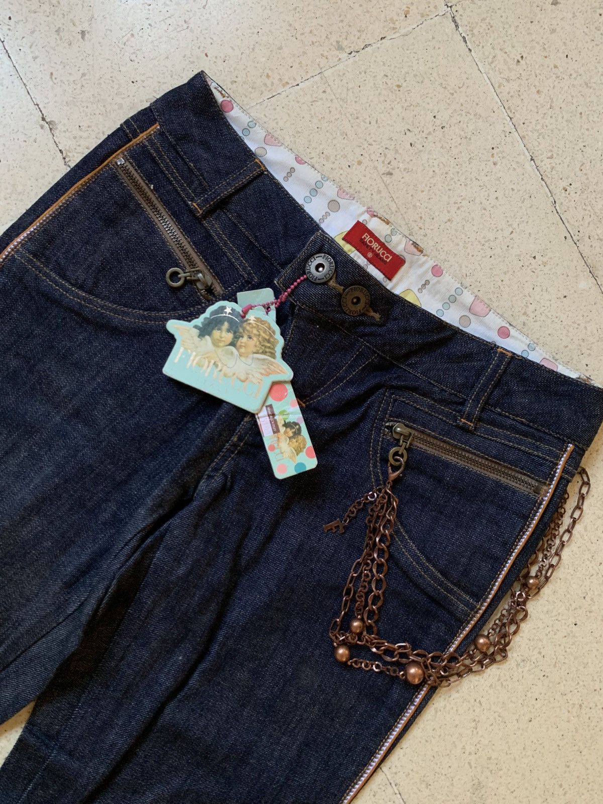 Fiorucci Fiorucci safety jeans flared punk style pant Size 29" - 3 Thumbnail