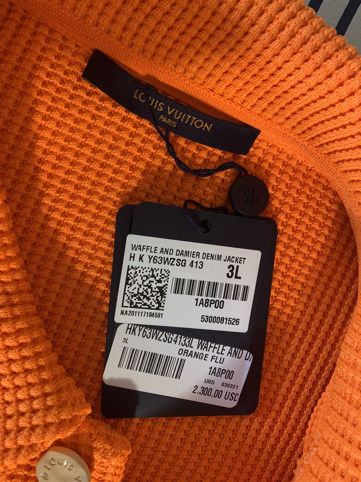 Louis Vuitton Waffle and Damier denim jacket. Size US XXL / EU 58 / 5 - 2 Thumbnail