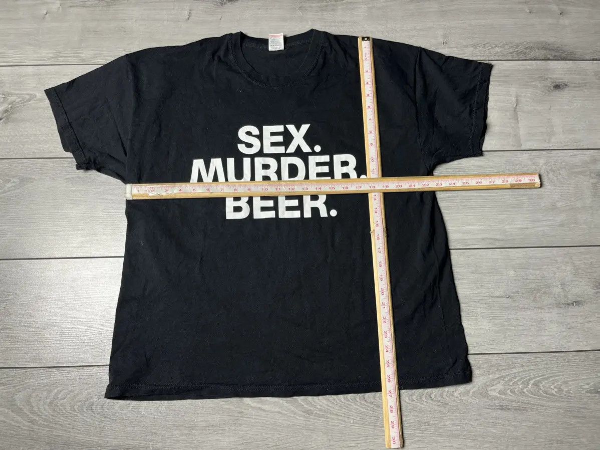 Band Tees Vintage Sex Murder Beer Tshirt size XXLarge Size US XXL / EU 58 / 5 - 5 Thumbnail