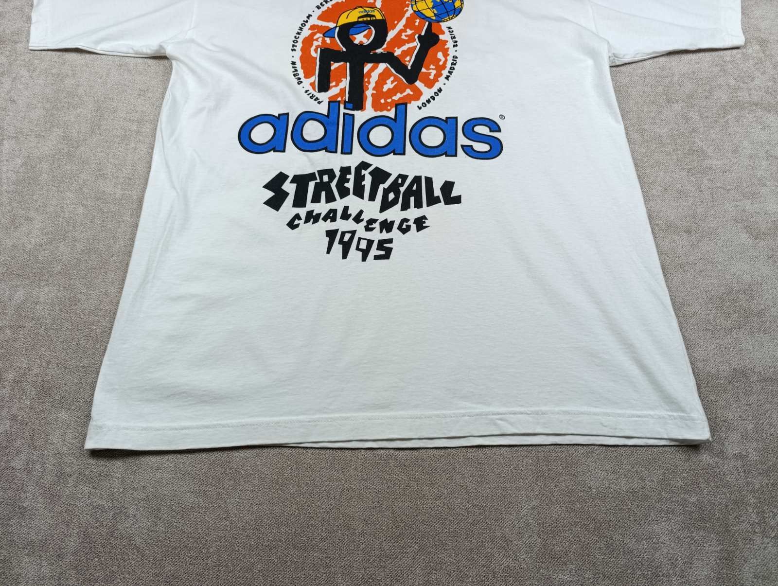 Adidas ADIDAS STREETBALL CHALLENGE 1995 VINTAGE BIG LOGO SHIRT Size US XL / EU 56 / 4 - 3 Thumbnail
