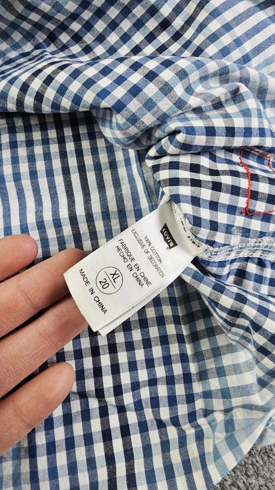 Levi's Levis Two Horse Brand Flannel Button Shirt XL Blue Size US XL / EU 56 / 4 - 6 Thumbnail