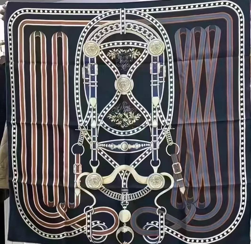 Hermes Hermès 90x90cm Silk Scarf New T677 Size ONE SIZE - 7 Thumbnail