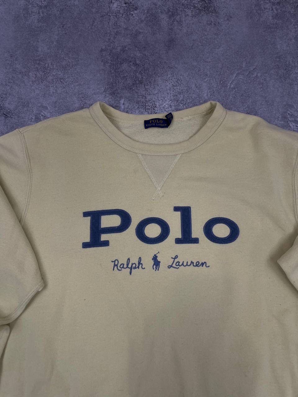 Polo Ralph Lauren Polo Ralph Lauren Men Vintage Sweatshirt Yellow Size XL Size US XL / EU 56 / 4 - 2 Thumbnail