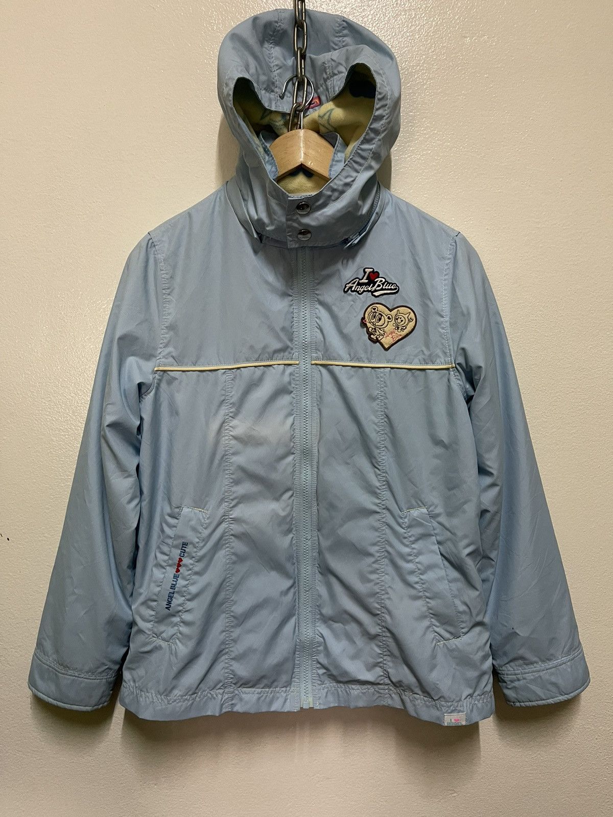 image of Angel Blue Double Layer Fullprint Jacket, Men's (Size Large)