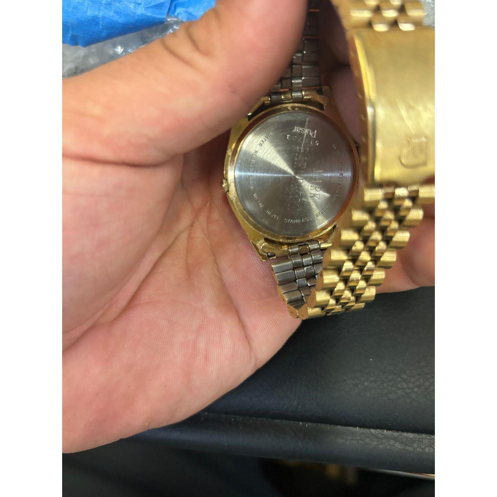 Pulsar Pulsar Presidential Gold Tone Men’s Watch! READ! Size ONE SIZE - 6 Thumbnail