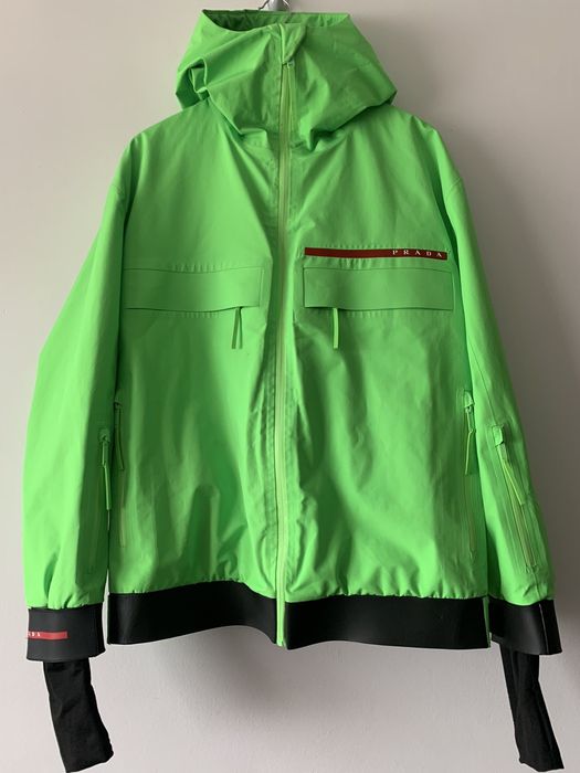 Prada Prada Linea Rossa Neon Green Aspen Jacket Grailed