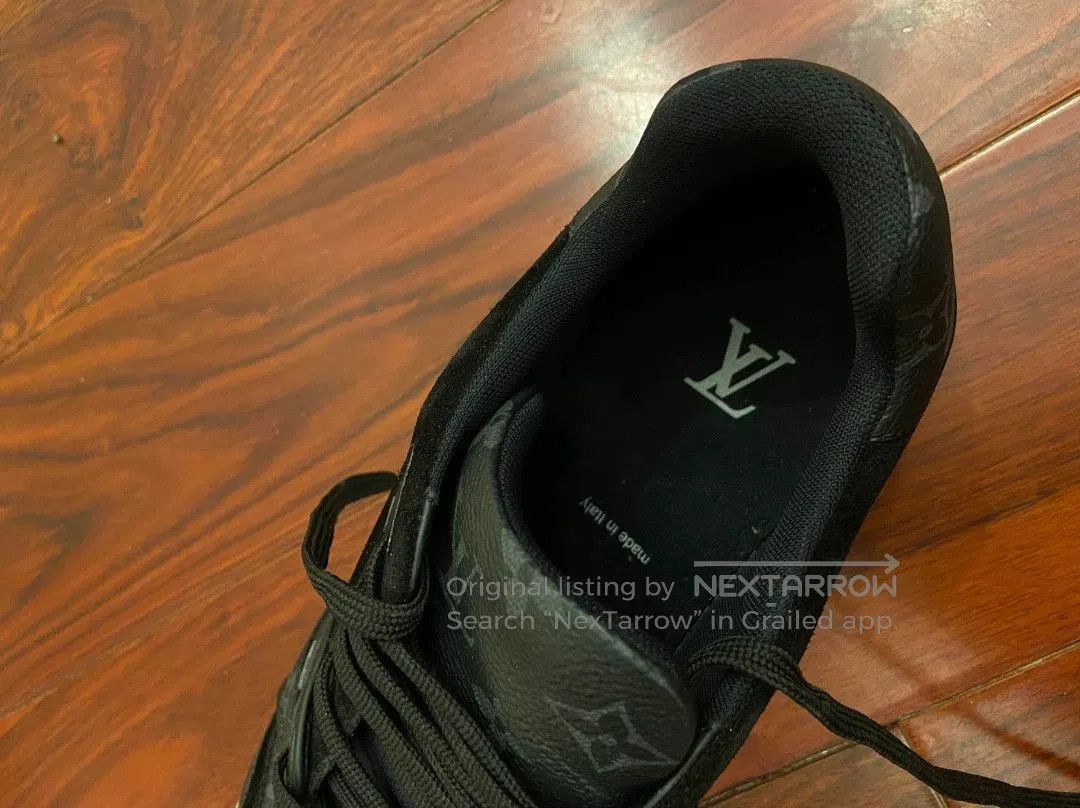 Louis Vuitton lv trainer black leather sneakers size 8. Size US 8 / EU 41 - 3 Thumbnail