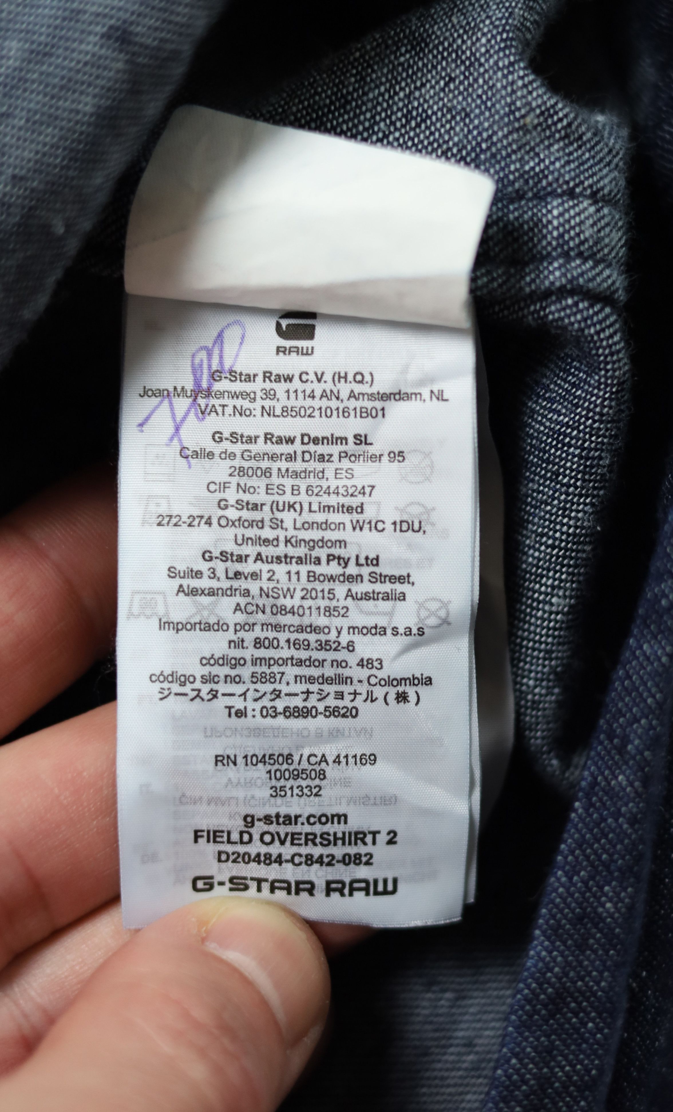 G-Star G-Star Raw Field Overshirt 2 Utiity Denim Jacket Size XL Size US XL / EU 56 / 4 - 11 Thumbnail