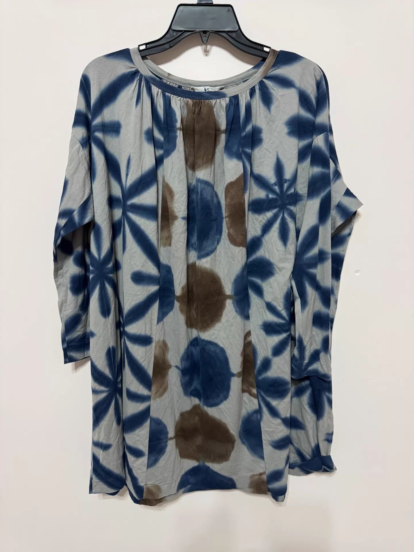 45rpm 45R Batik Cotton Long Top/Dress Japan OS Excellent No Flaws Size XS / US 0-2 / IT 36-38 - 2 Thumbnail