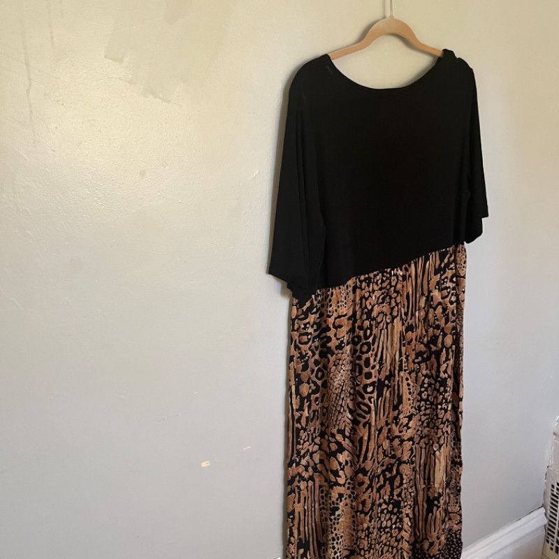 SAMI MIRO VINTAGE More Jazz Giraffe Print Dress Size 14 Size XL / US 12-14 / IT 48-50 - 5 Thumbnail
