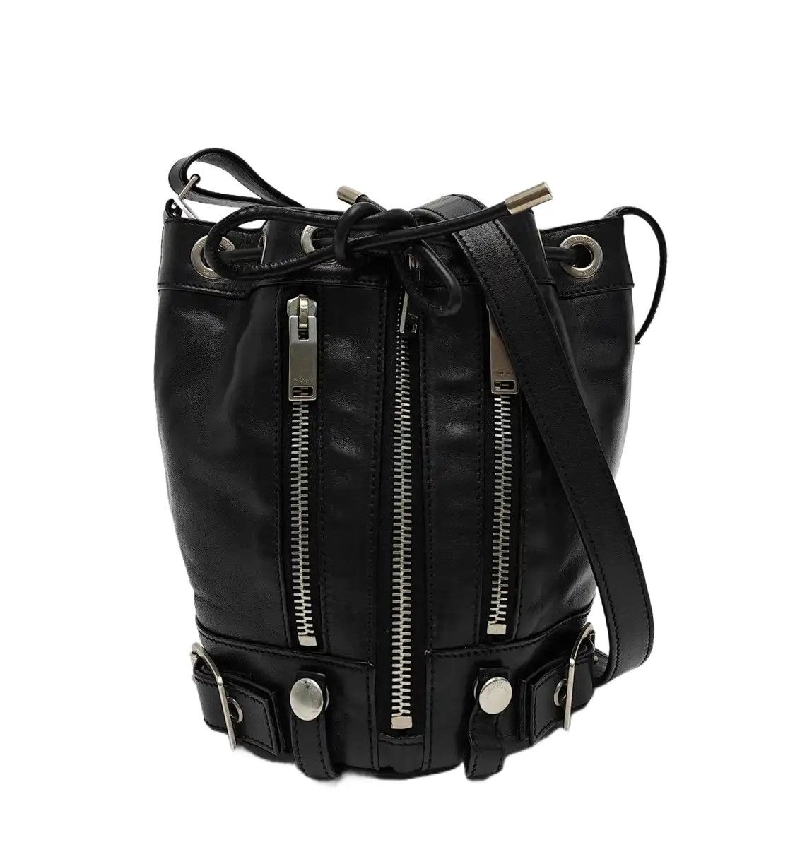 Saint Laurent Paris Saint Laurent Paris YSL bucket bag black cowhide leather shoulder bag crossbody Size ONE SIZE - 1 Thumbnail