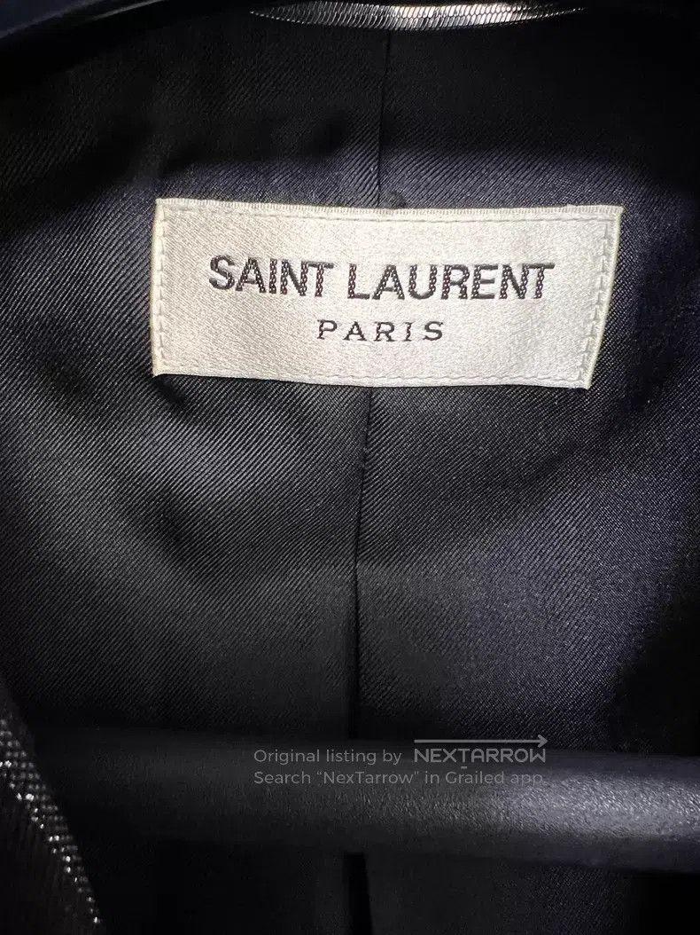 Saint Laurent Paris Saint Laurent Paris Silver Stripe Double-breasted Suit Size US M / EU 48-50 / 2 - 3 Thumbnail