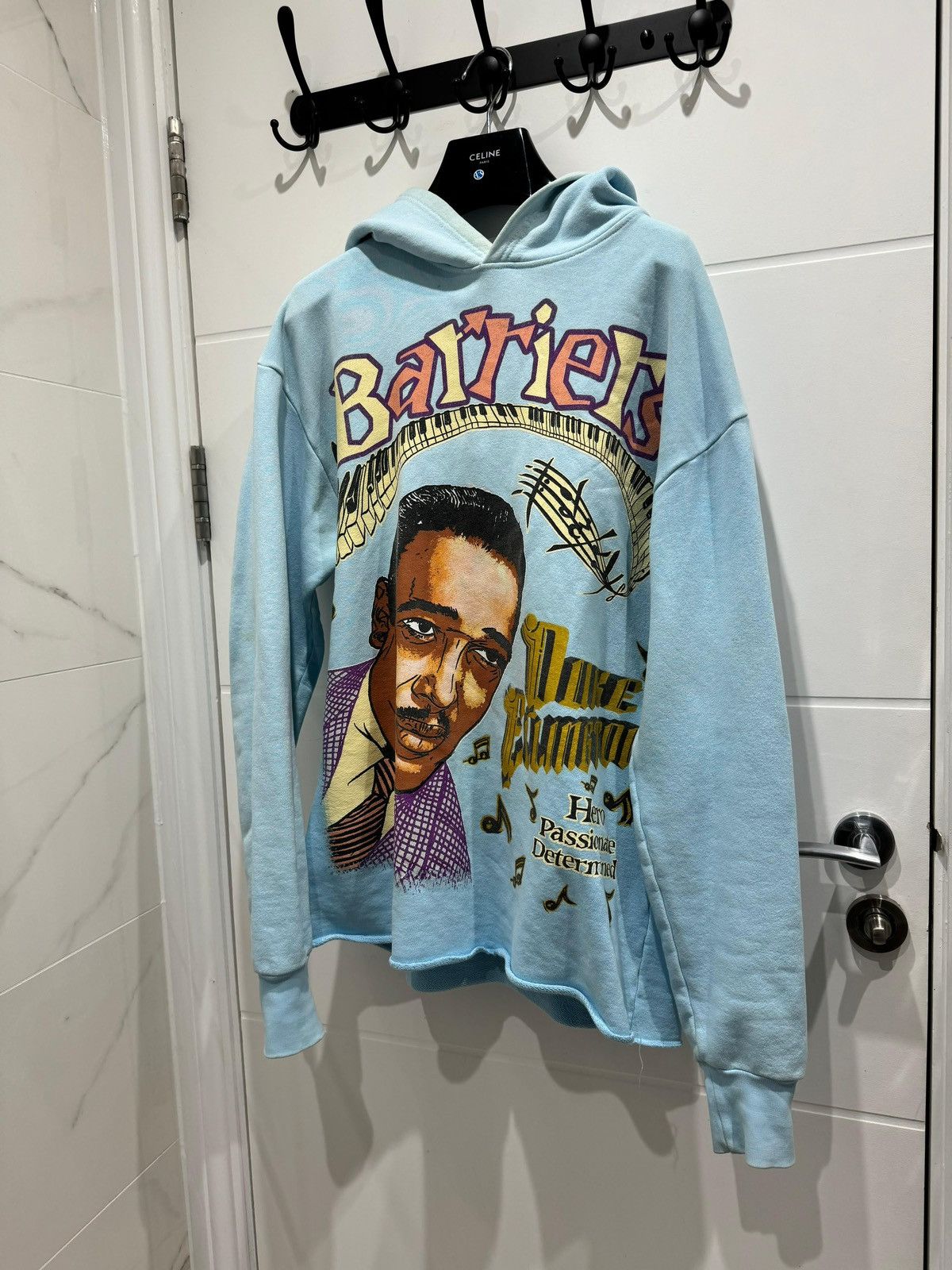image of Barriers Ny Worldwide Duke Ellington Hoodie in Blue, Men's (Size Medium)