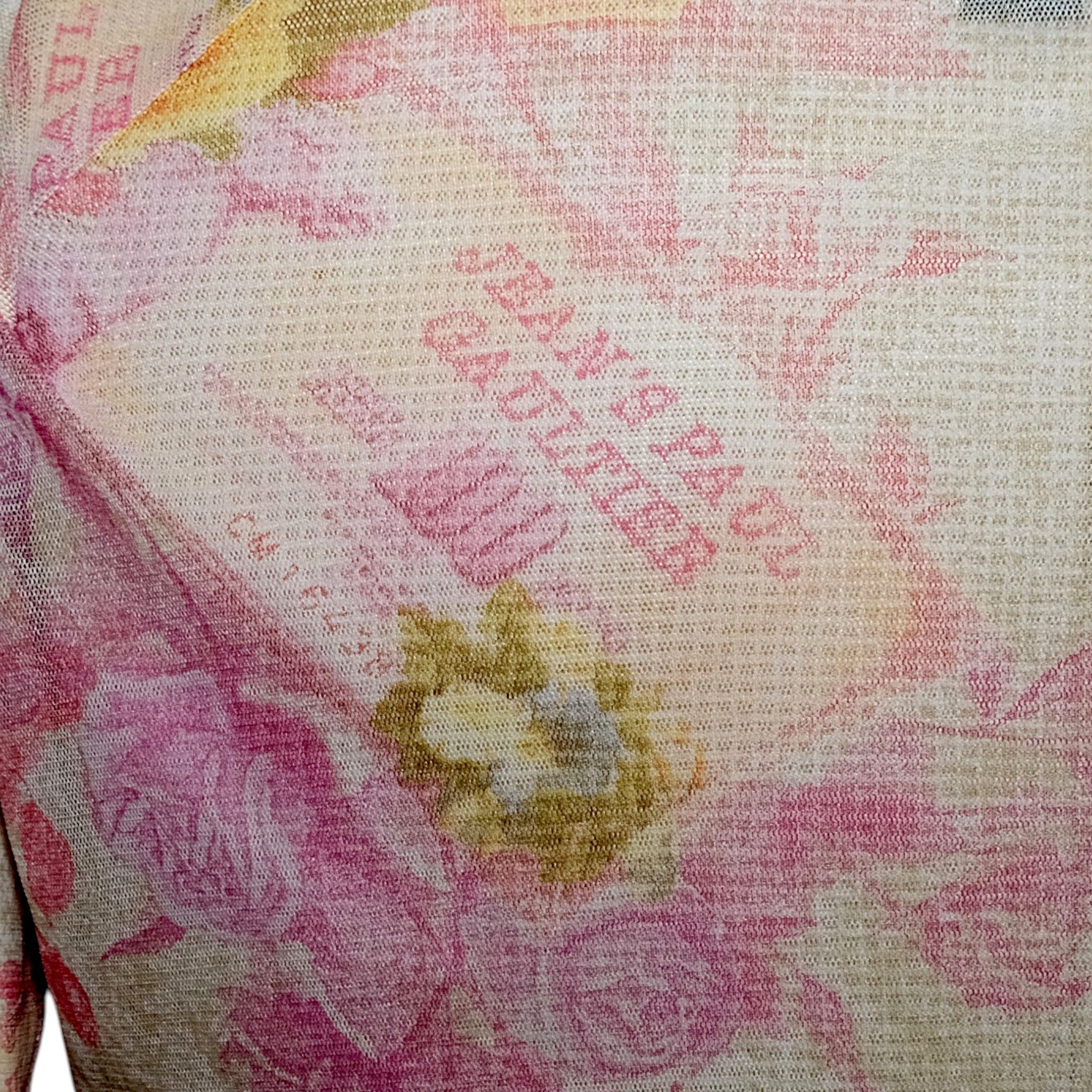 Jean Paul Gaultier Jean's Paul Gaultier Currency Bill Mesh Shirt Size S / US 4 / IT 40 - 3 Thumbnail