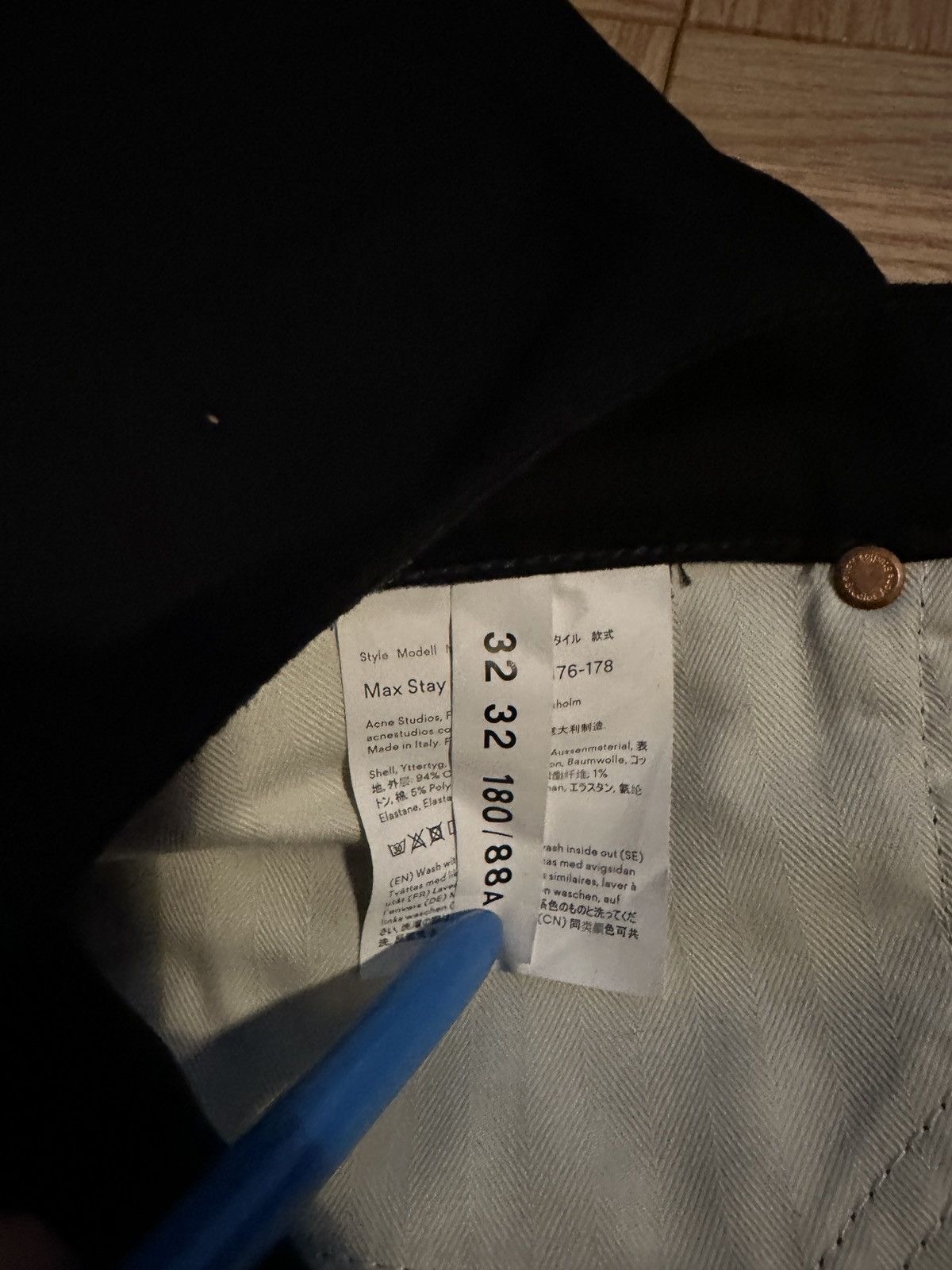 Acne Studios Acne Studios Max Stay Black Size US 32 / EU 48 - 4 Thumbnail