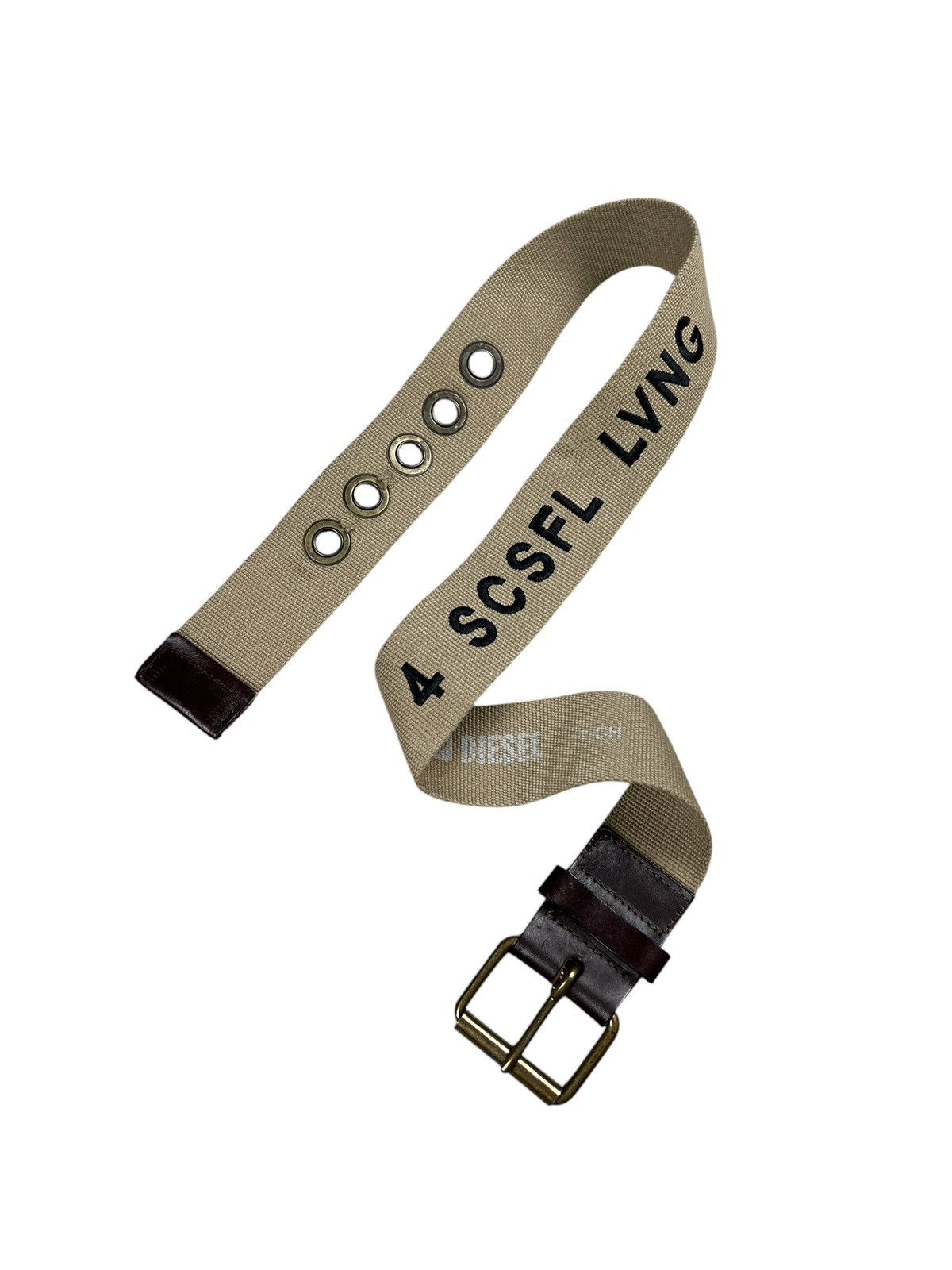 Diesel × Diesel Black Gold 2000s Diesel Military Belt Size 30 - 1 Thumbnail