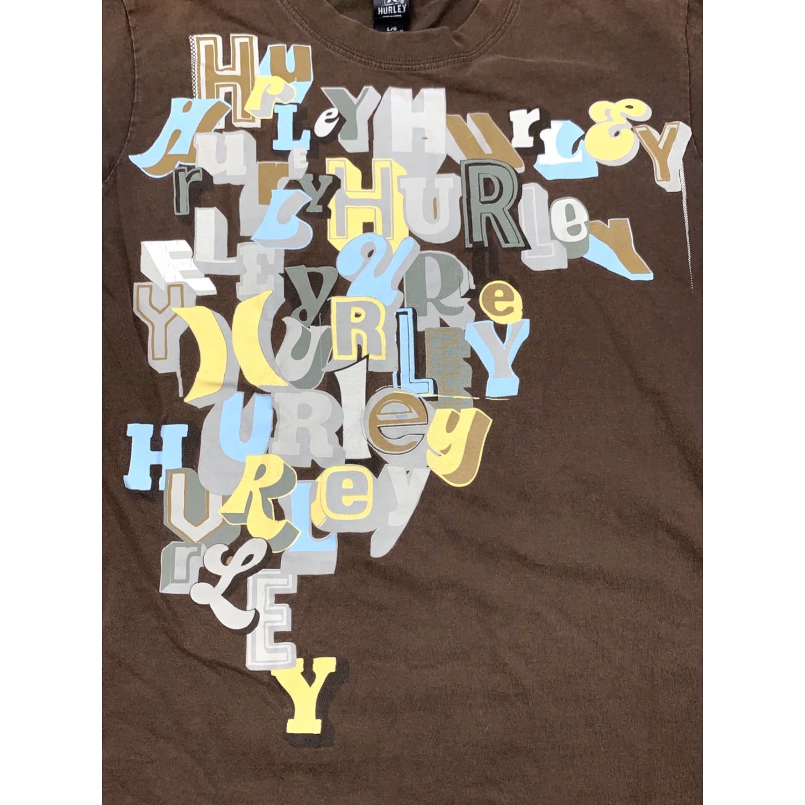 Hurley VINTAGE Hurley T Shirt Short Sleeve Brown Mens S 4098 Size US S / EU 44-46 / 1 - 2 Thumbnail